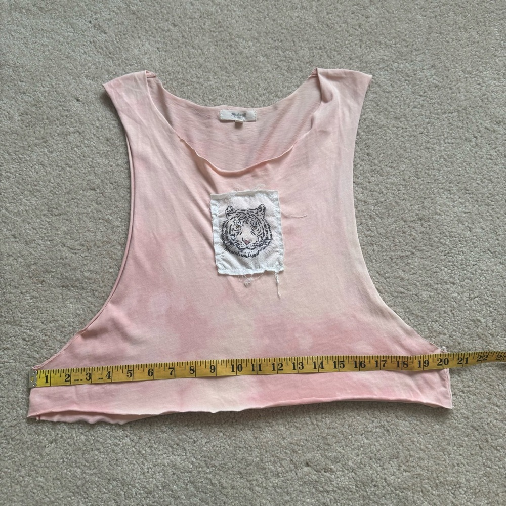 Madewell Pink Tie Dye Tiger Tank Top - Picture 6 of 6